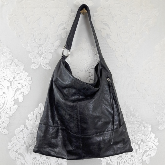 black slouch tote bag